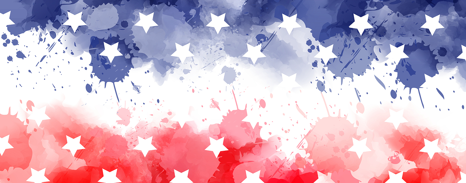 Banner graphic: red, white and blue background with stars.