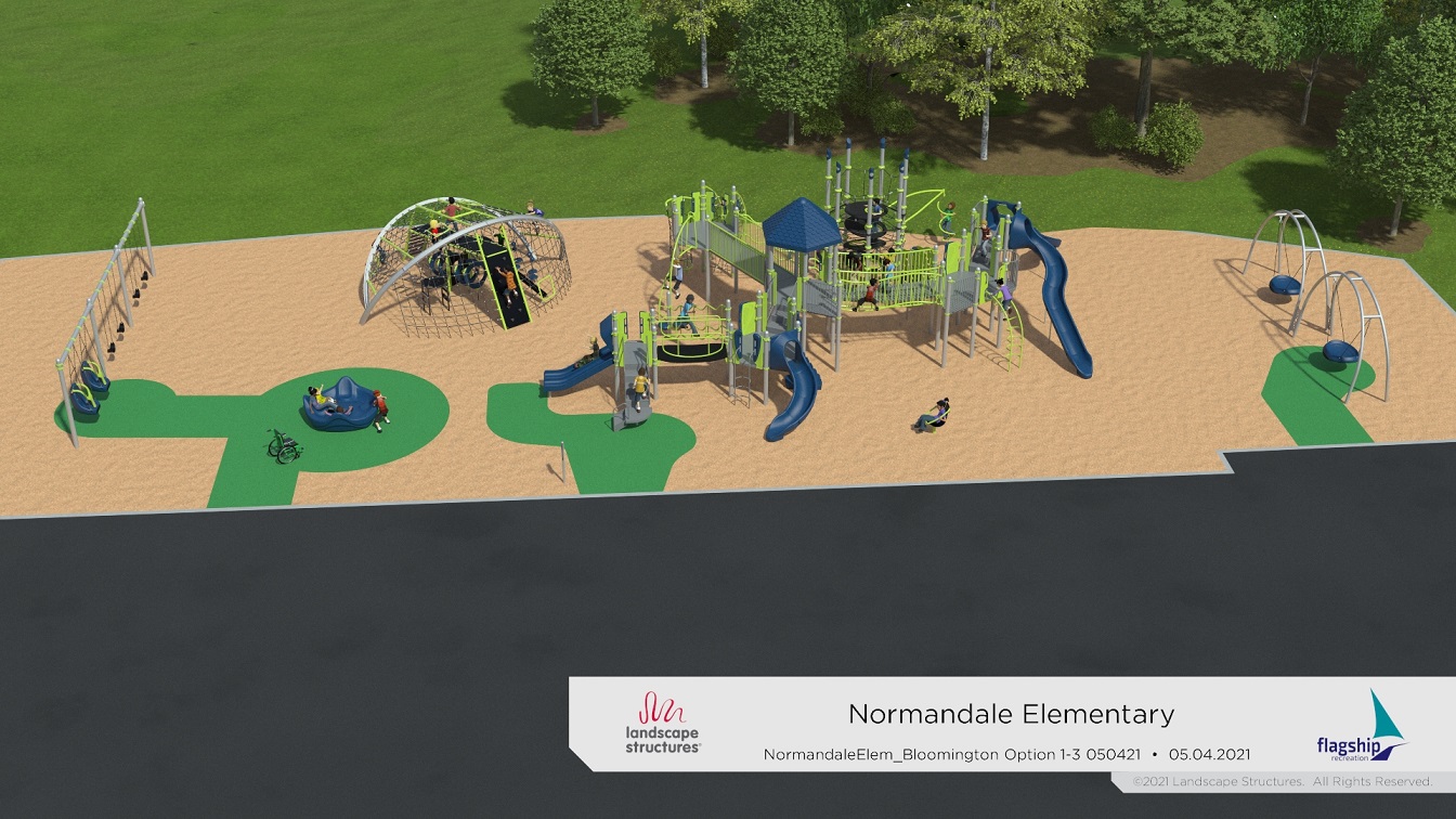 Normandale Hills Play Structure Rendering 2021