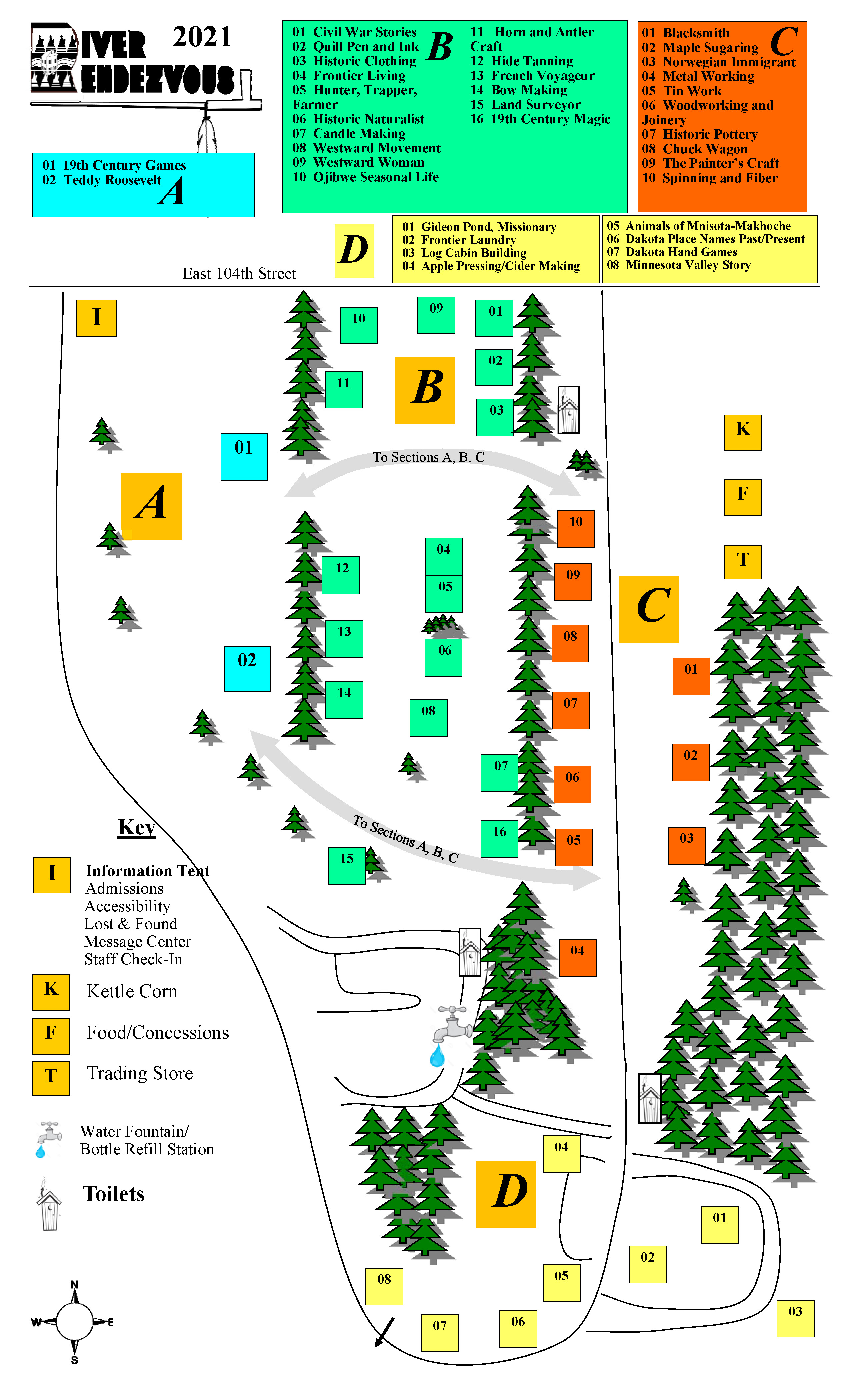 River Rendezvous 2021 Event Map