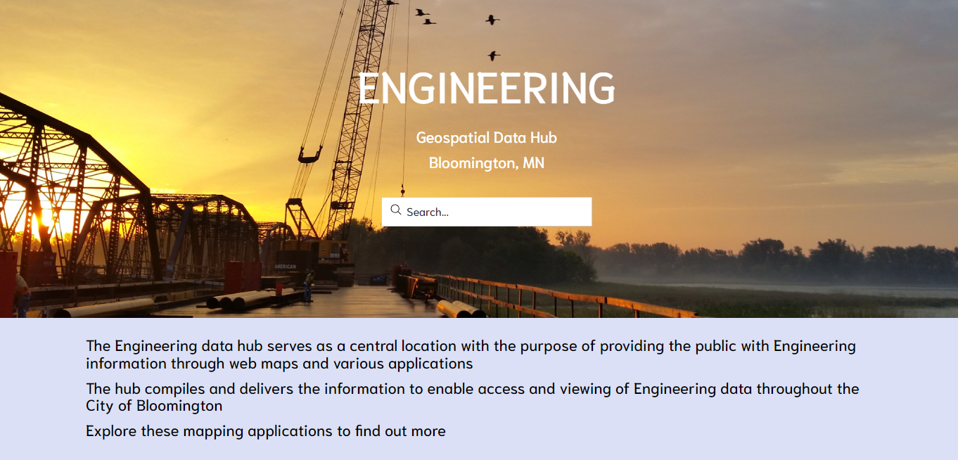 Engineering Geospatial Hub