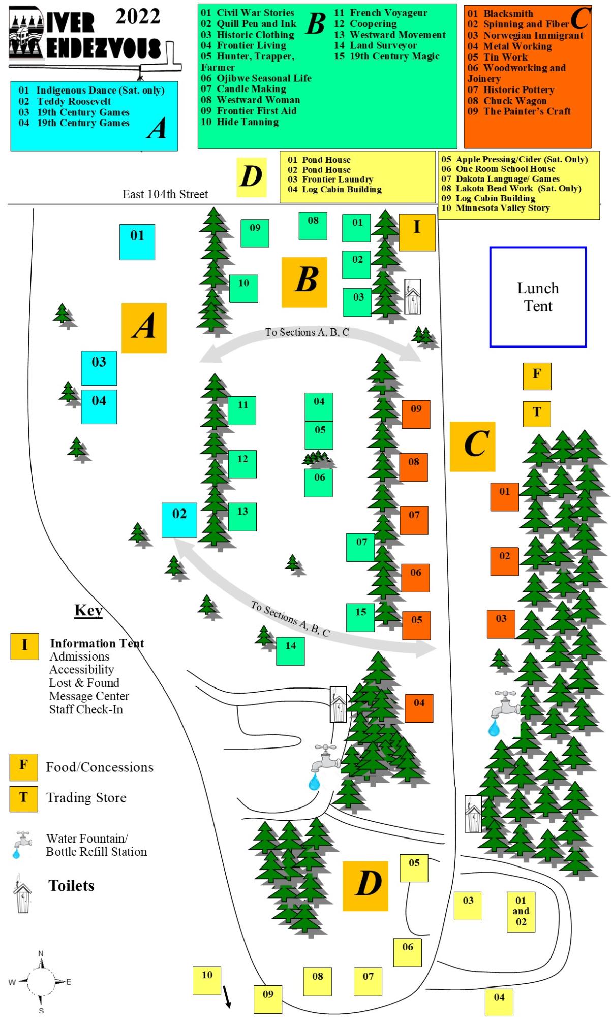 Event Map River Rendezvous 2022