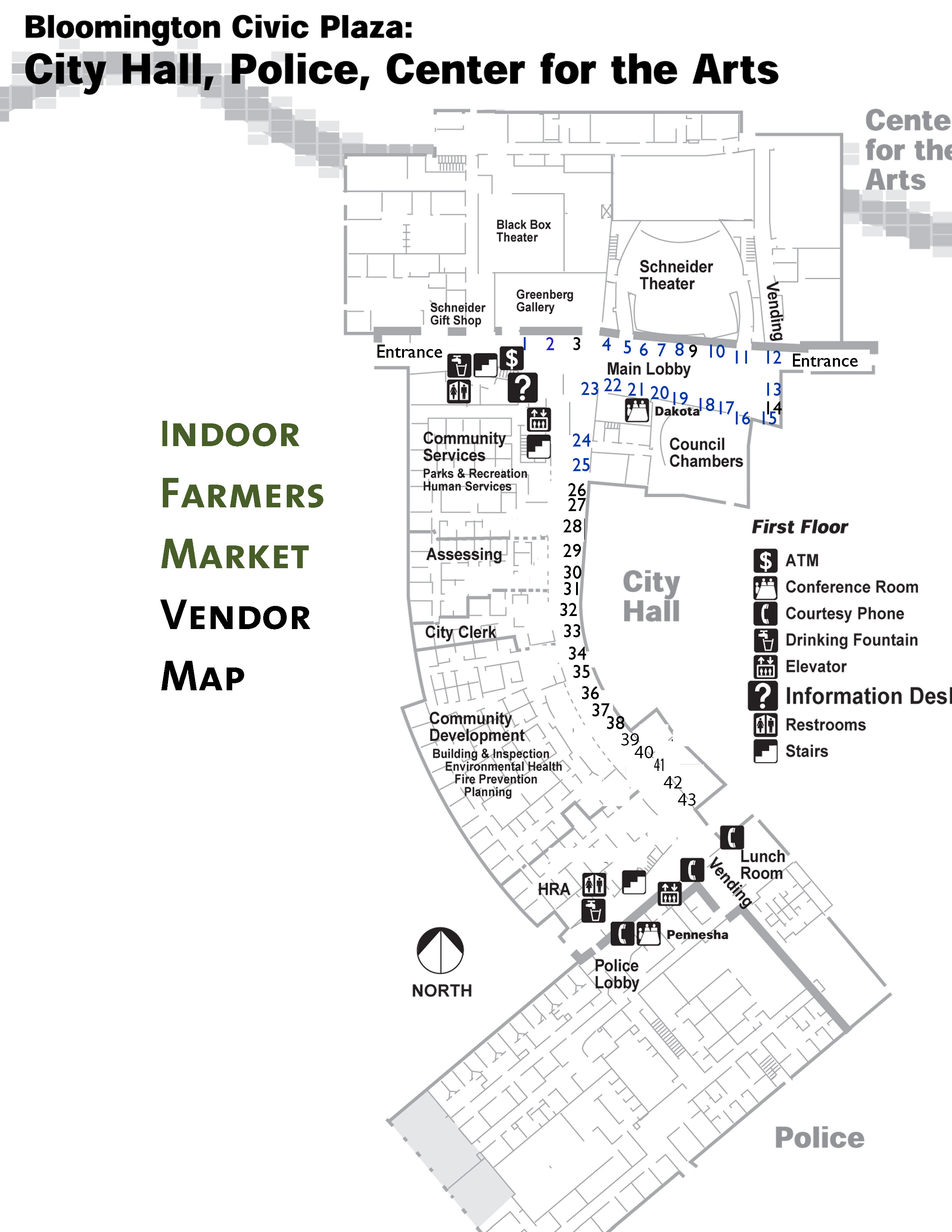 2023 Indoor Farmers Market Vendor Map