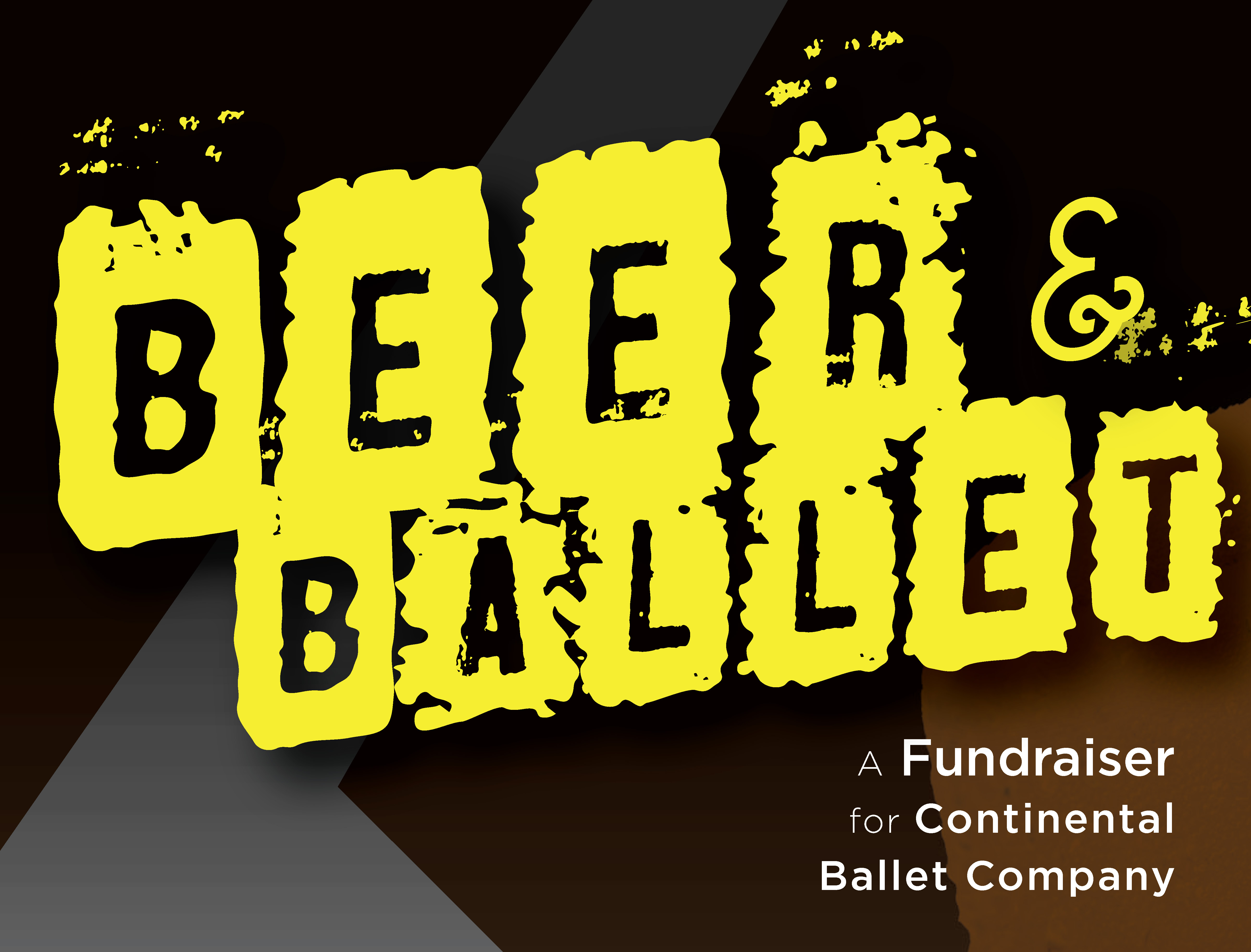 Continental Ballet Company Beer and Ballet logo graphic