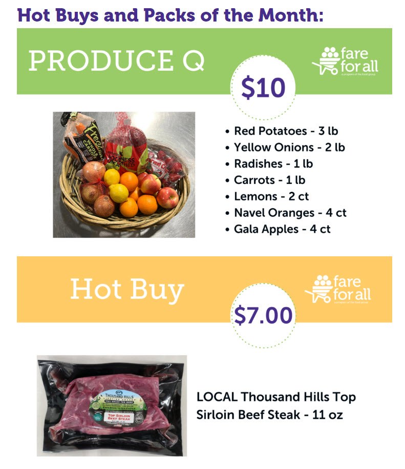 Fare For All Hot Buy and Produce Pack February 2024