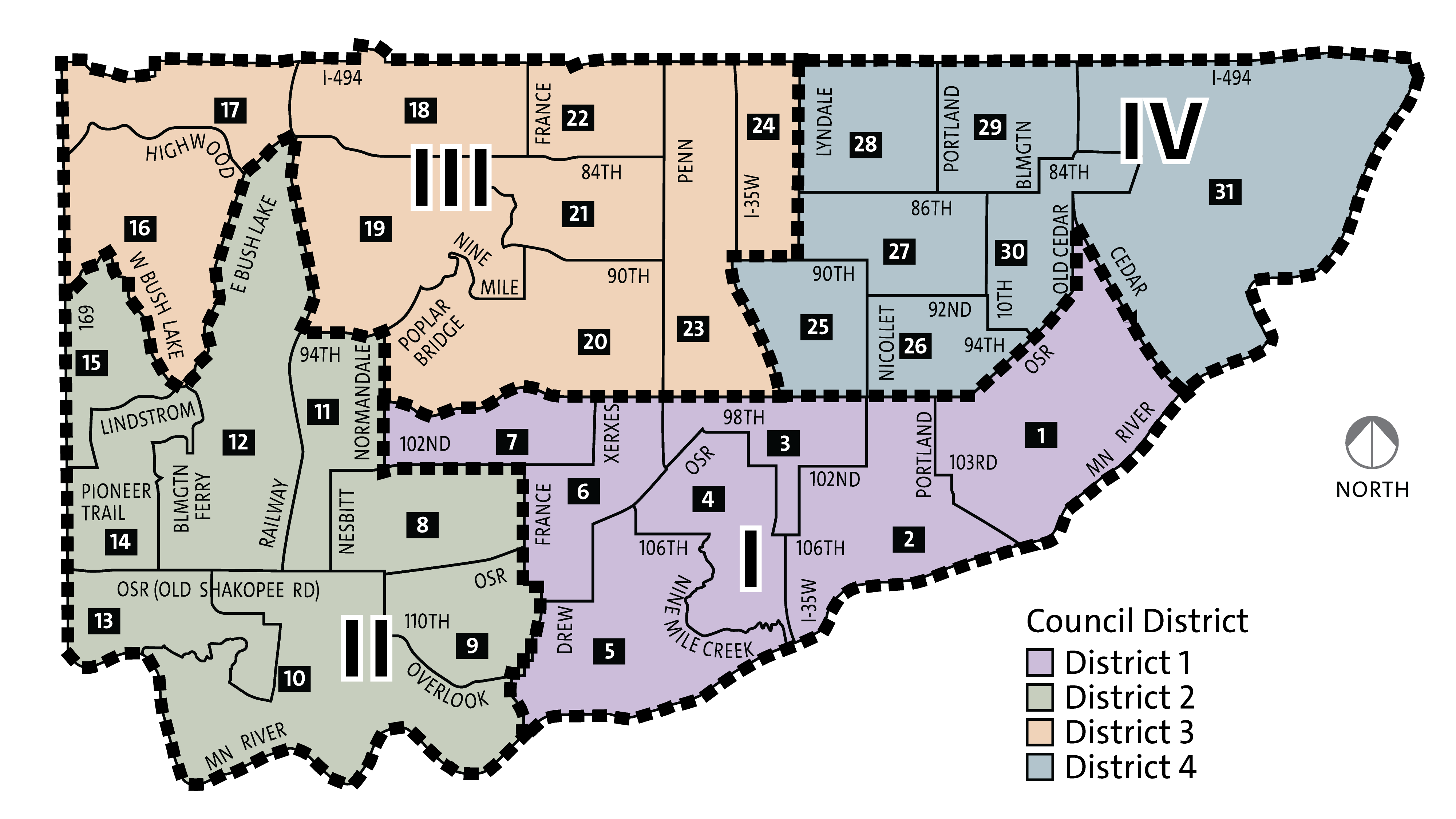 City Council districts