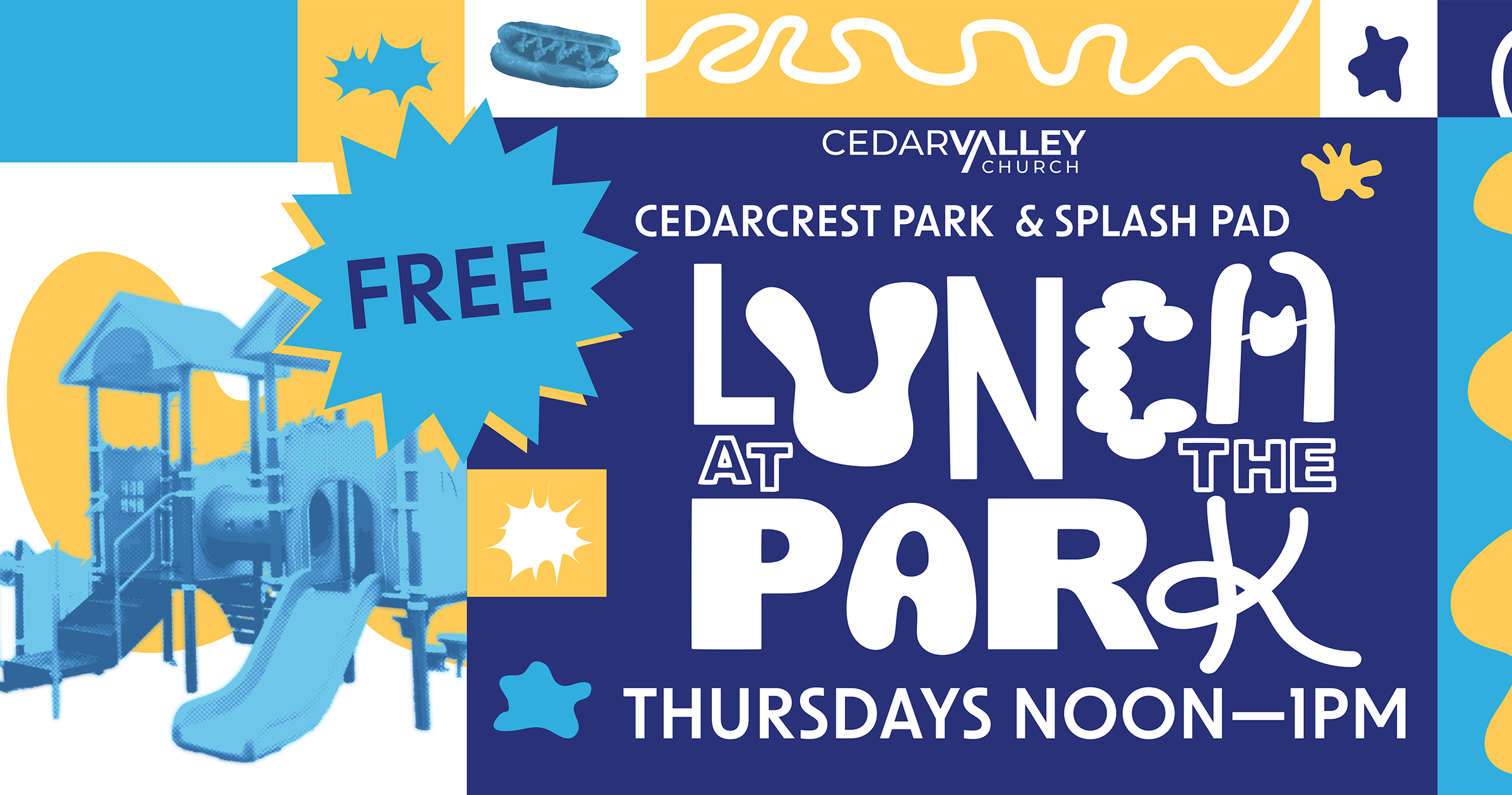 Lunch at the Park Graphic Cedar Valley Church 2025