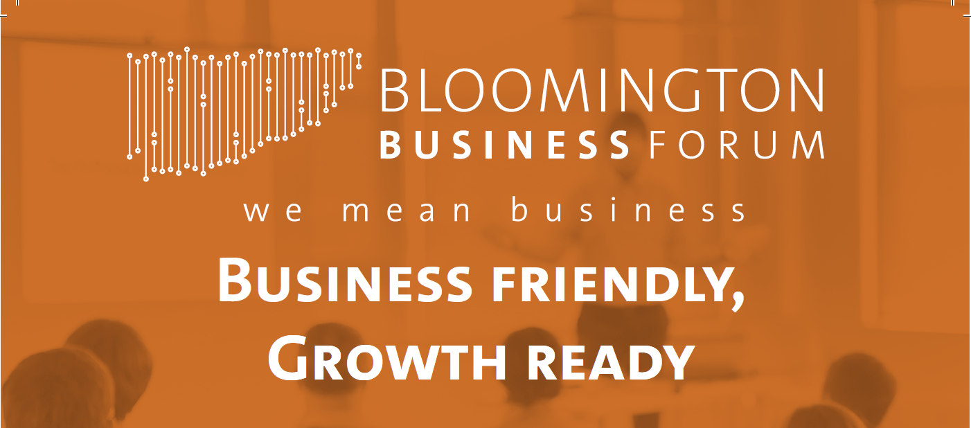 Bloomington Business forum poster