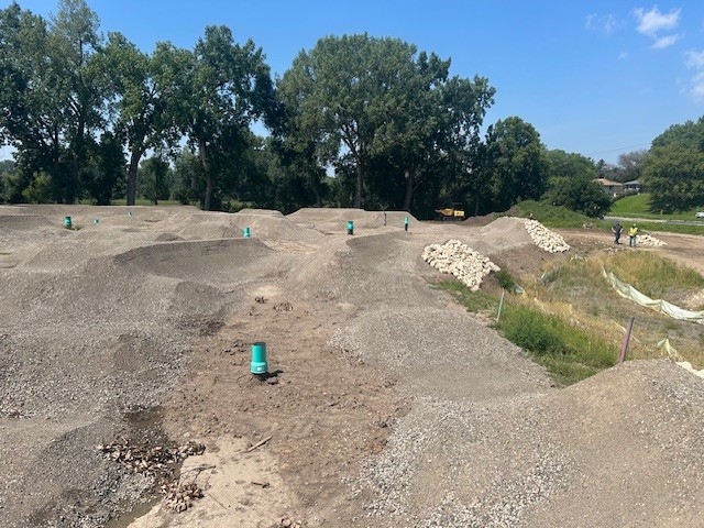 Tretbaugh Park - Beginner and Expert Tracks construction 081925