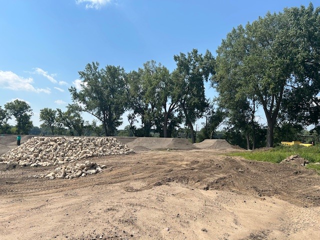 Tretbaugh Park - Expert and Intermediate Tracks construction 081925