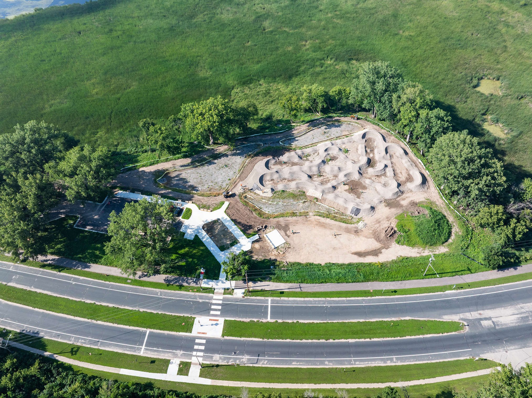 Tretbaugh Park - Overhead looking south August 2025
