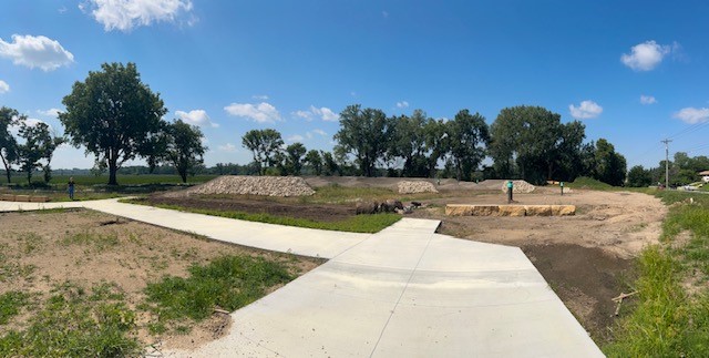 Tretbaugh Park - Track entrance construction 081925