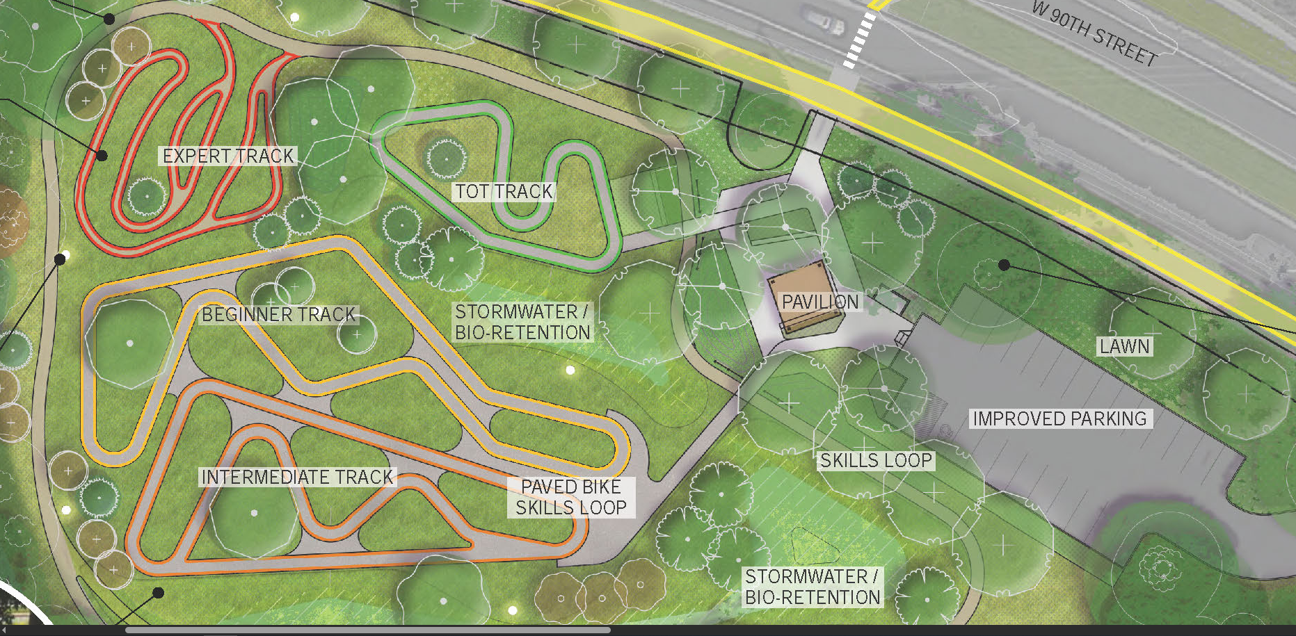 Tretbaugh Park - Bike Skills Site Plan