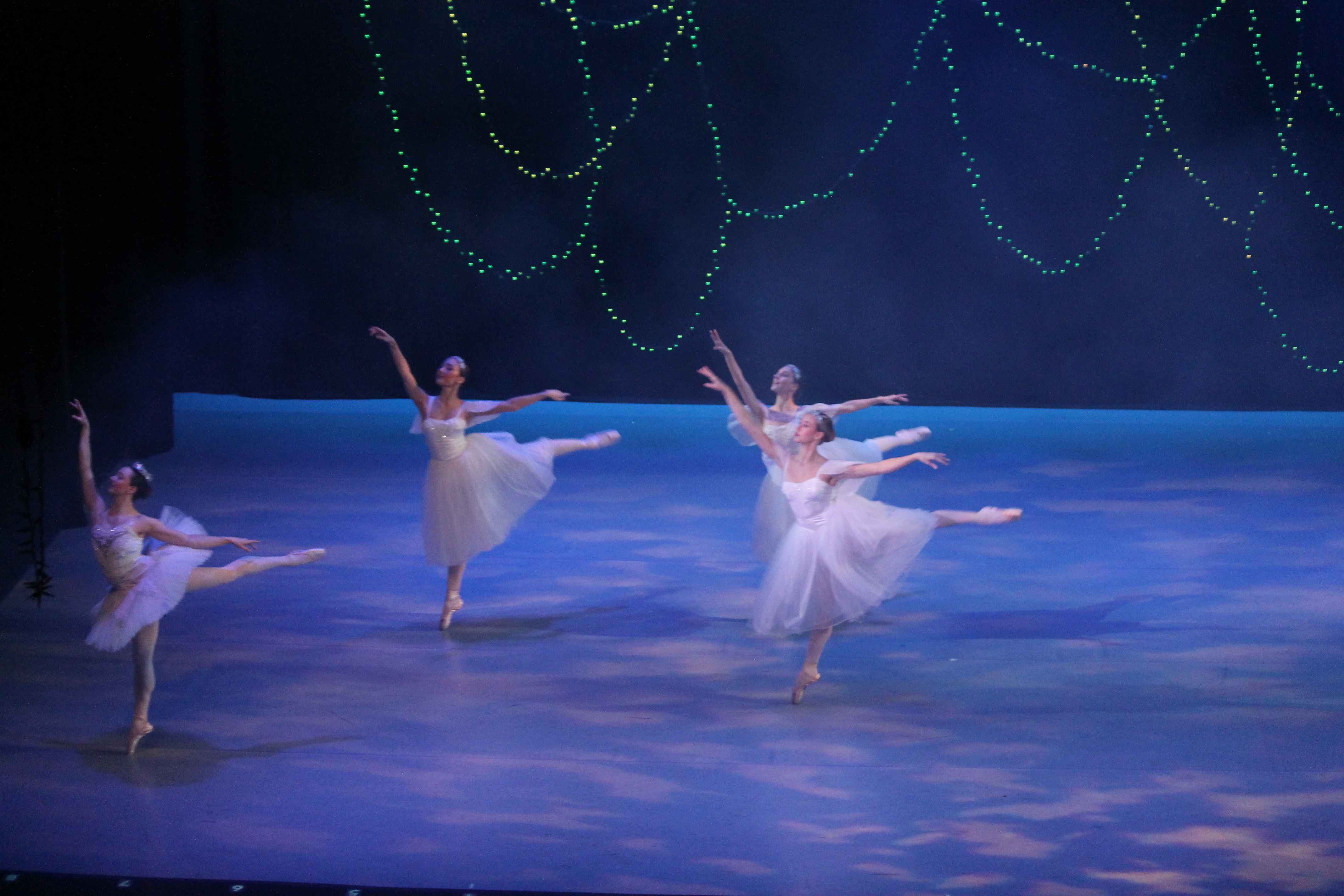 Continental Ballet dancers on stage performing the Nutcracker