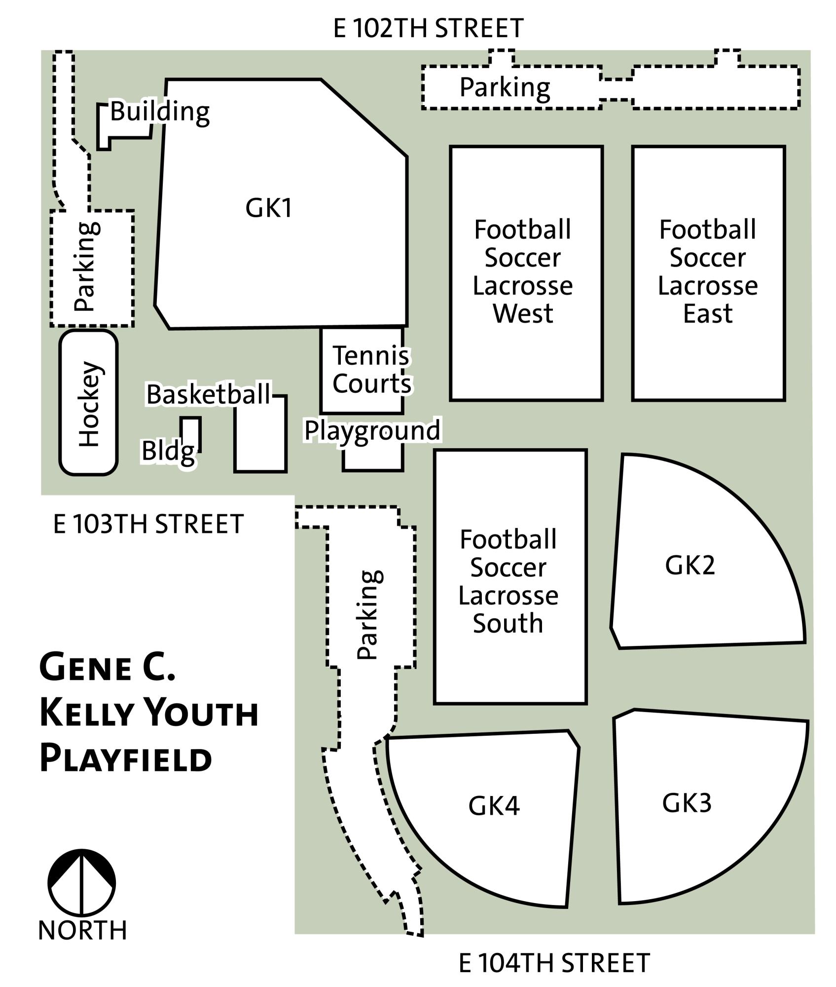 map of kelly park features and amenities