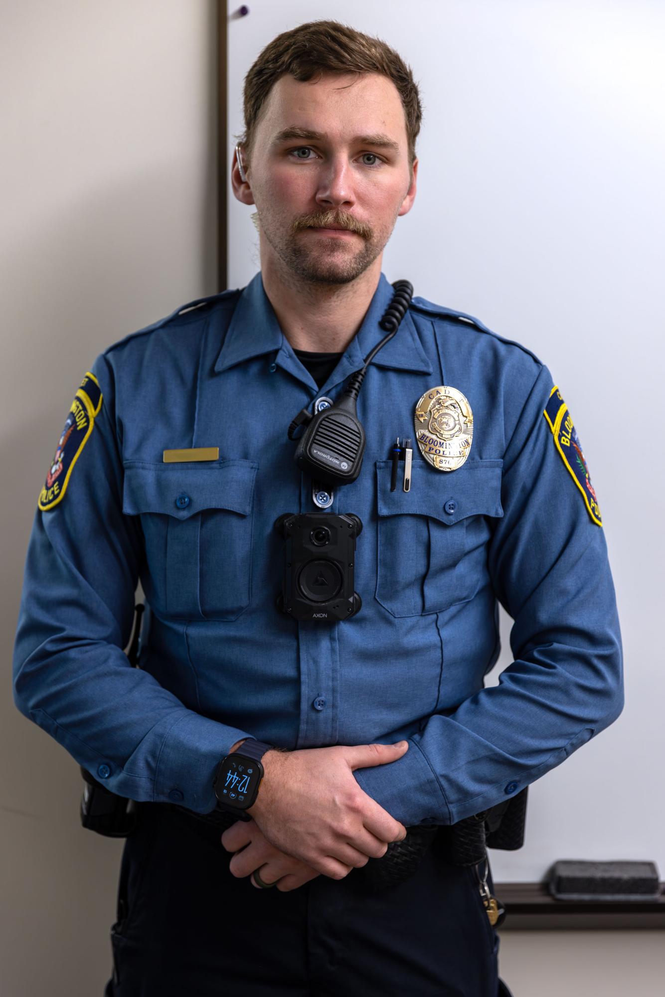 Police cadet in uniform