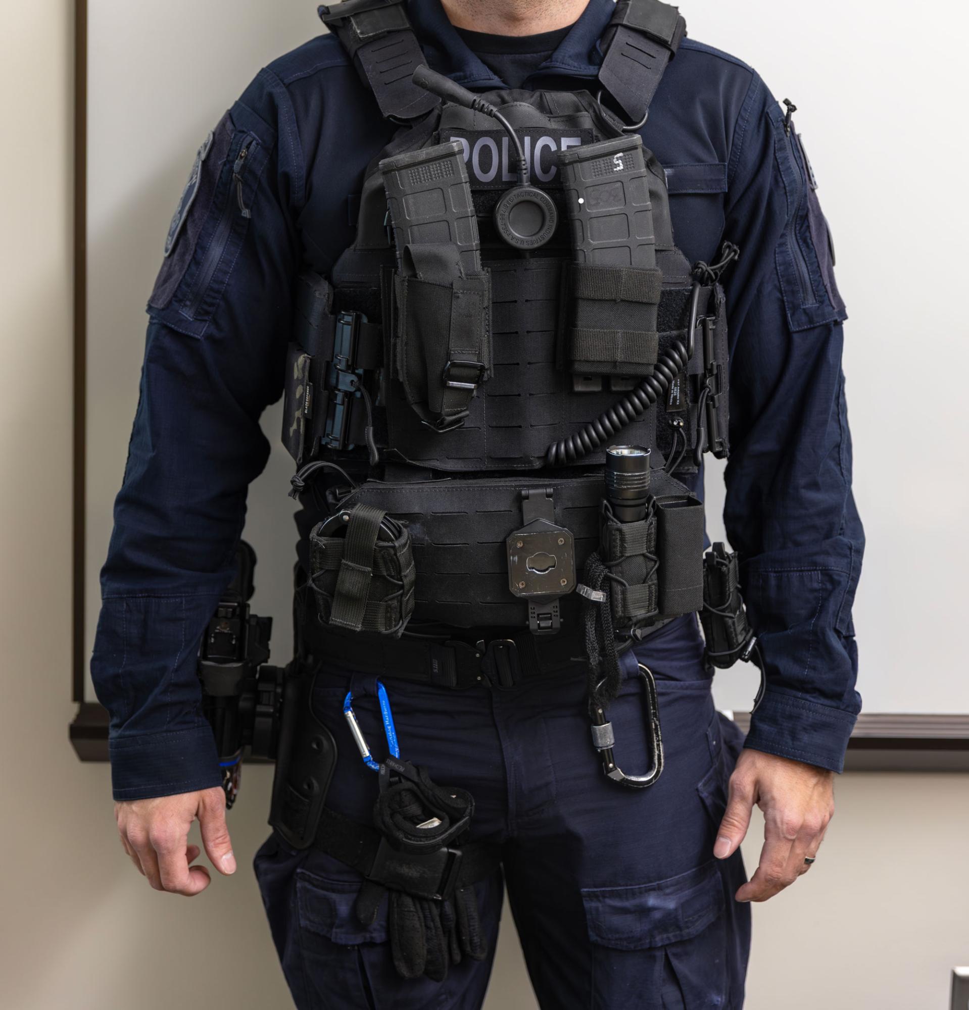 Officer in SWAT uniform