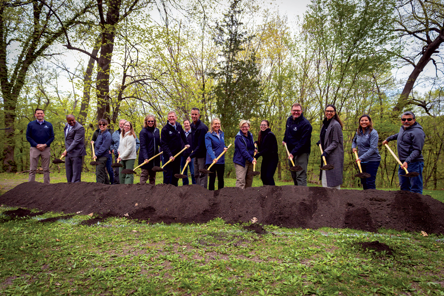 Nine Mile Creek corridor restoration ground breaking