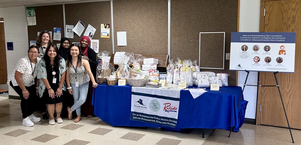 Group photo of Breastfeeding Peer Counselors 