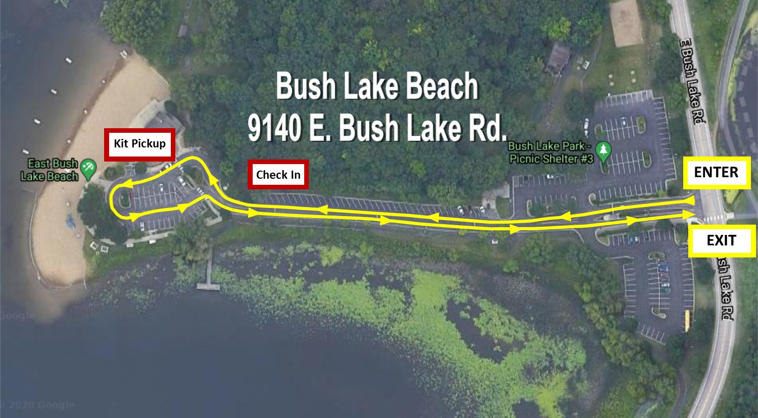 Bush Lake Map for Winter Kits 2020