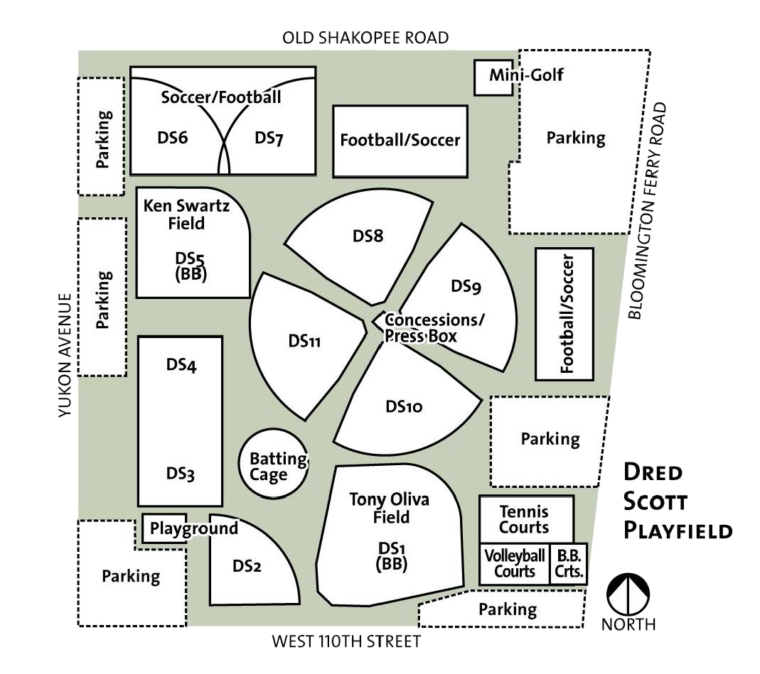 map of dred scott fields