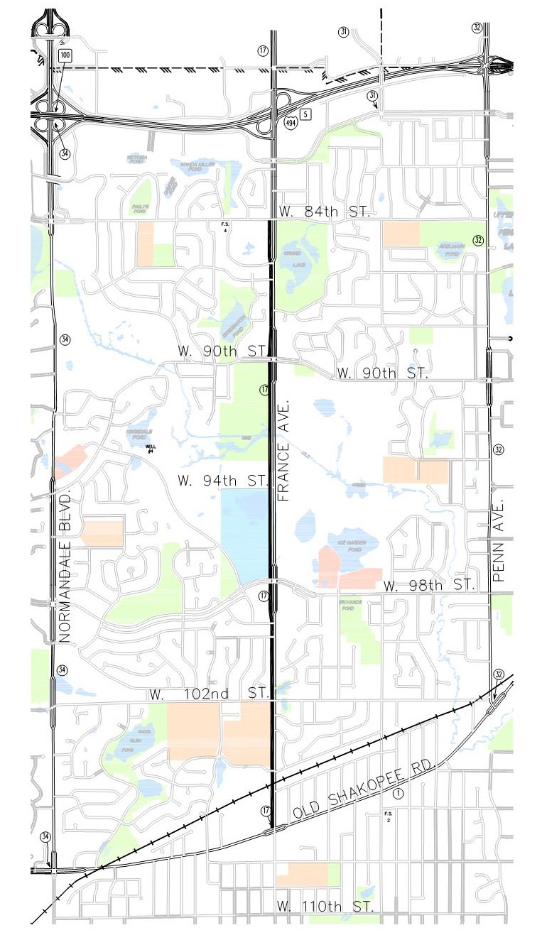 France Ave Trail Project Map