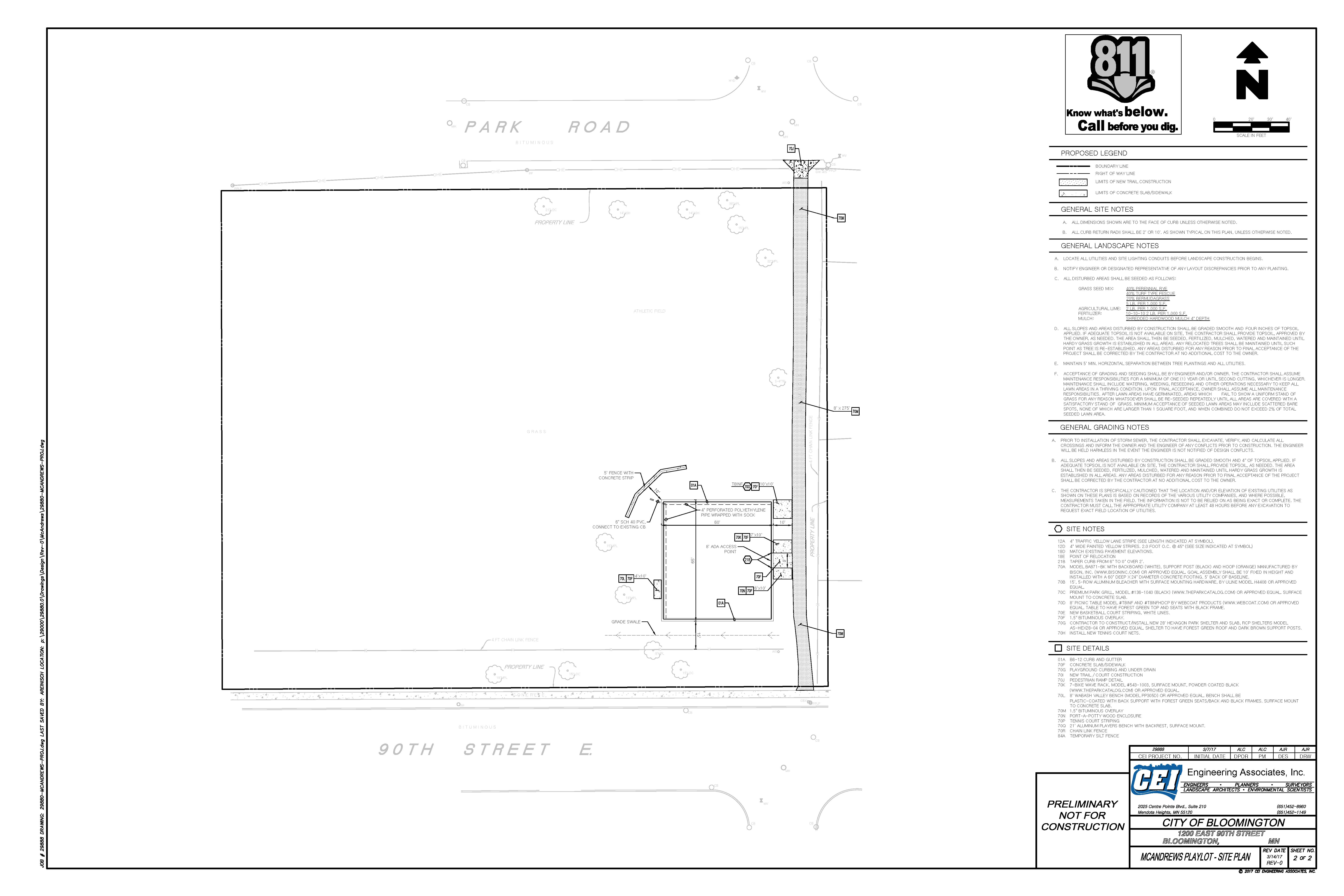 McAndrews Playlot Site Plan