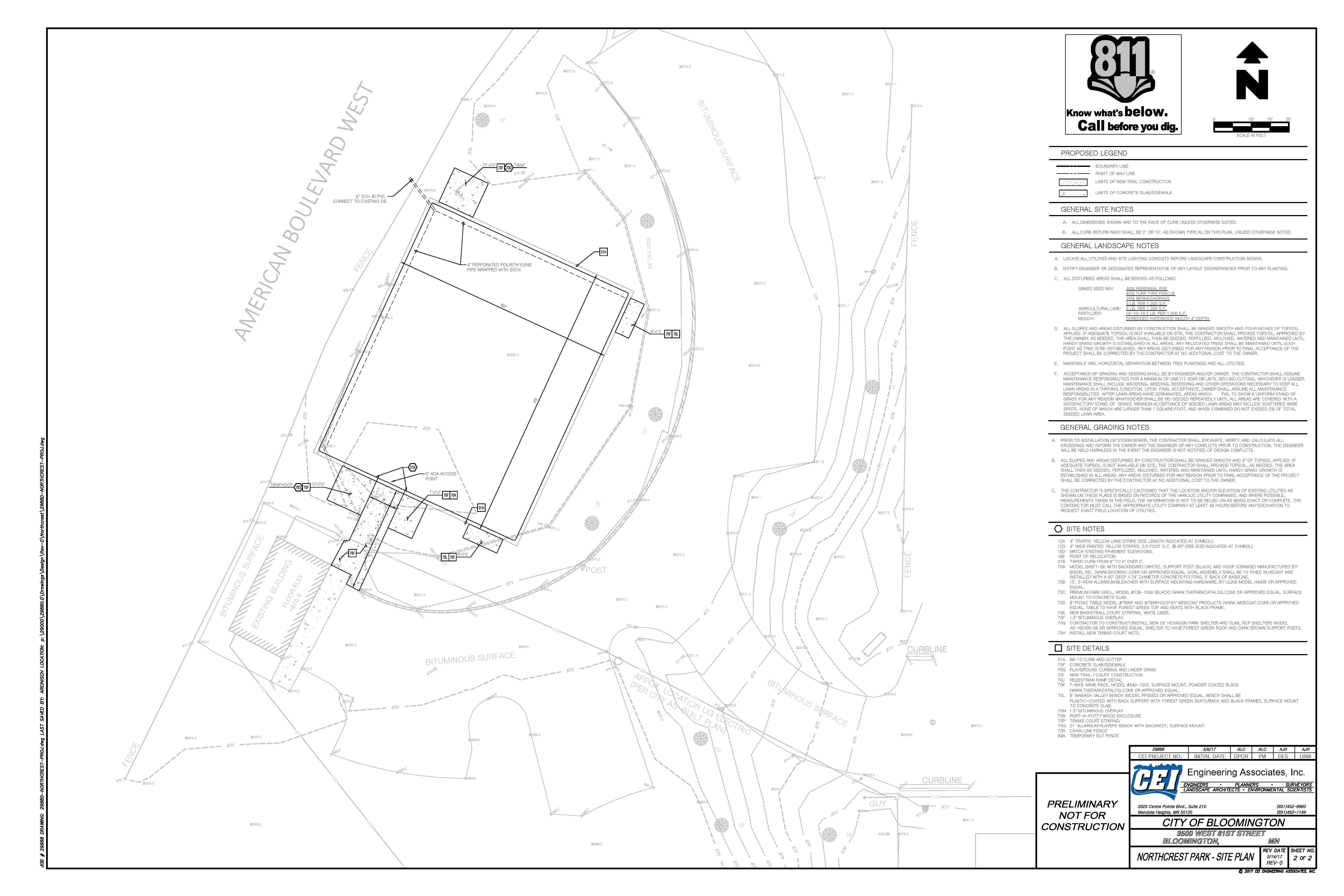 Northcrest Park Site Plan