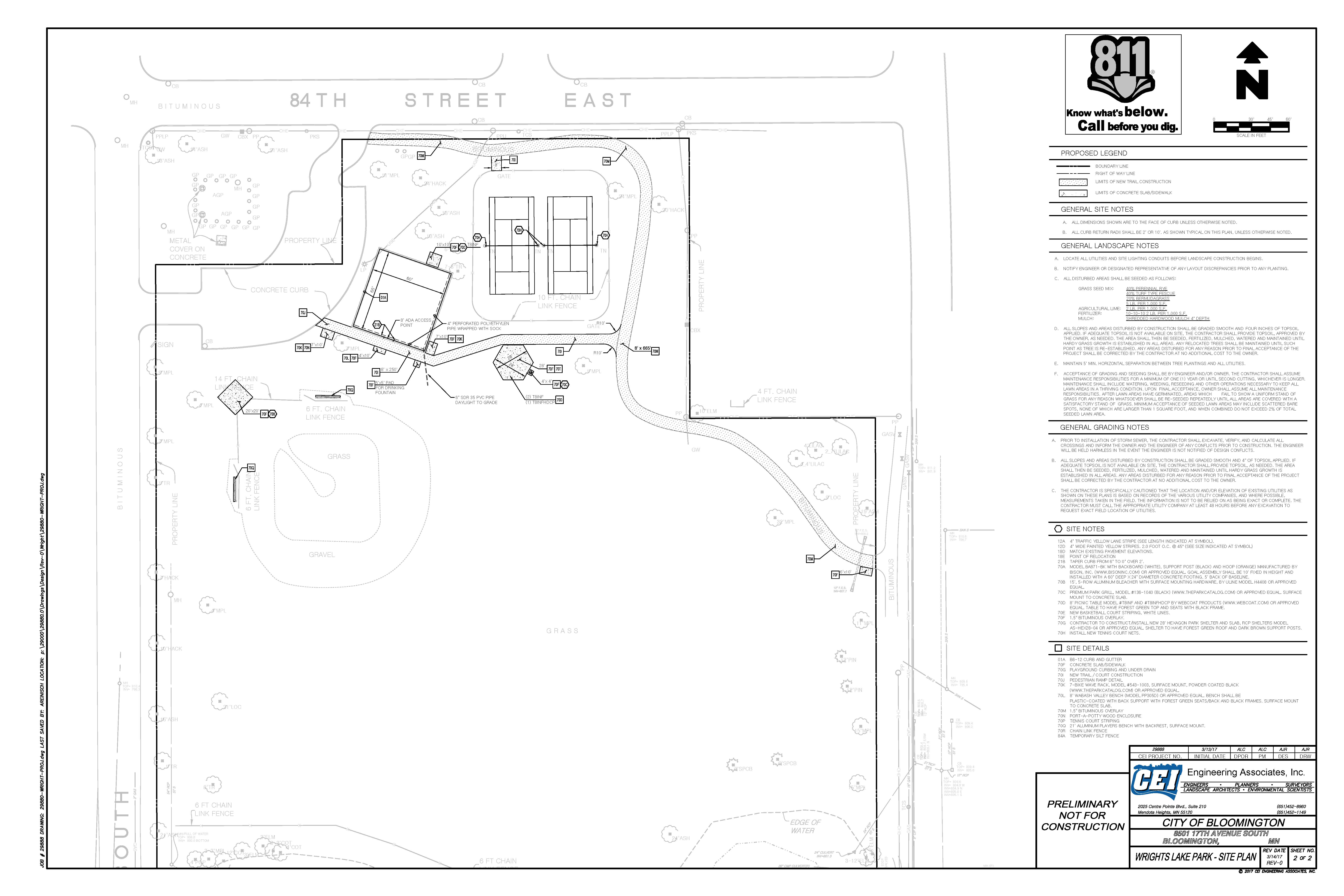 Wright's Lake Site Plans