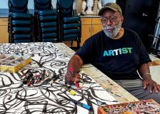 Juneteenth mural creation