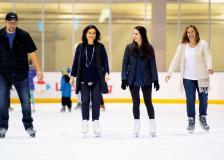 Adults skating