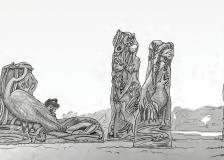 Cantus Mysterium sculpture drawing