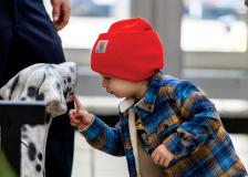 Child at the Bloomington Fire Open House