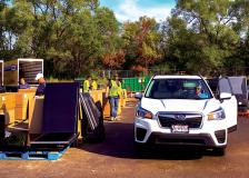Recycling drop-off event