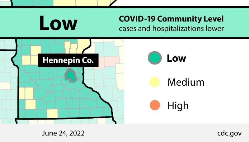 Hennepin County Covid-19 Community Level Low