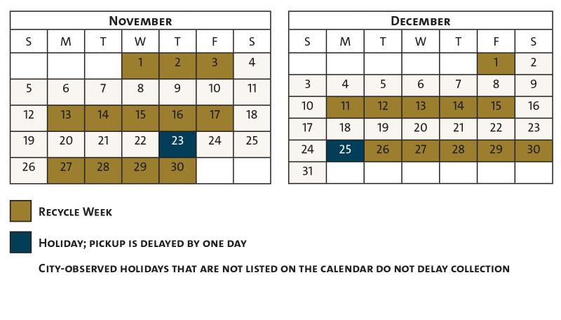 Thanksgiving Holiday, Calendar