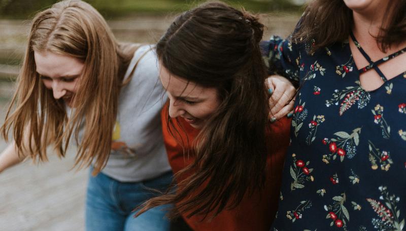 Group of friends laughing