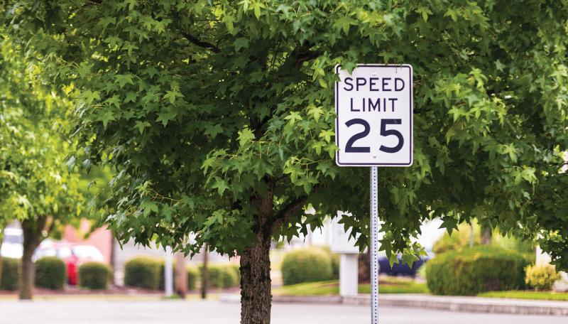 Speed limit sign