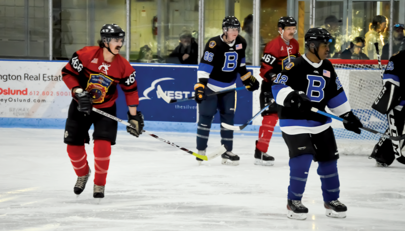 Police vs Fire hockey game