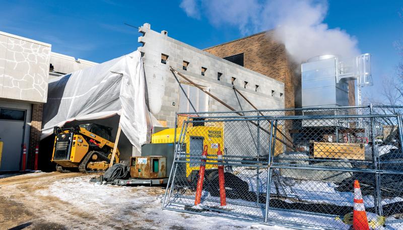 Bloomington Ice Garden construction