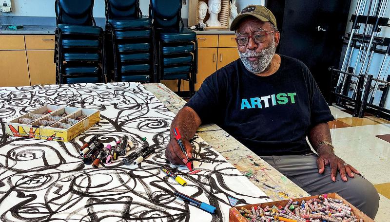Juneteenth mural creation