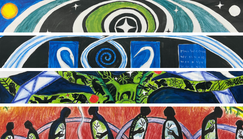 Mural design concept details, by Sandy Spieler and Tara Perron