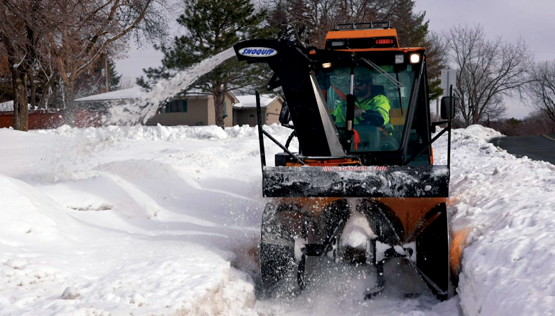 Sidewalk snow removal