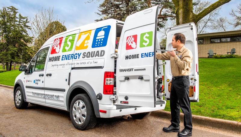 Home Energy Squad truck