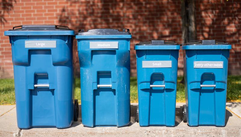 Garbage cart sizes 
