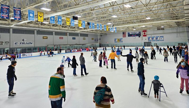 Bloomington Ice Garden group skating