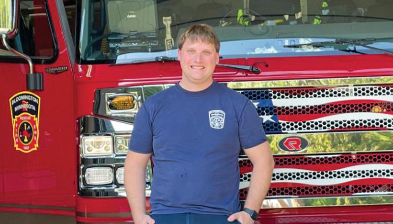 Fire fighter Aaron Sour