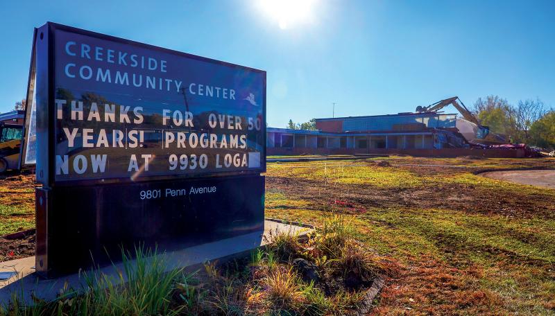 Creekside Community Center demolition