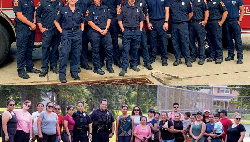 Bloomington Fire and Police staff