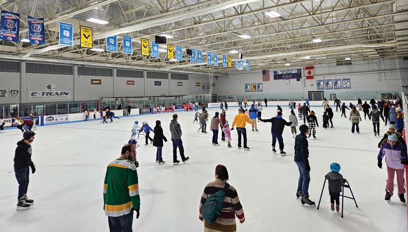 New Year's Eve skate at Bloomington Ice Gardens
