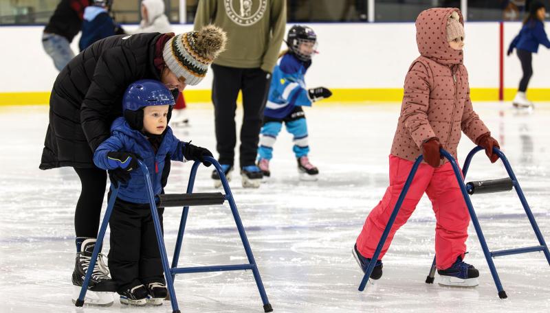 Children skating